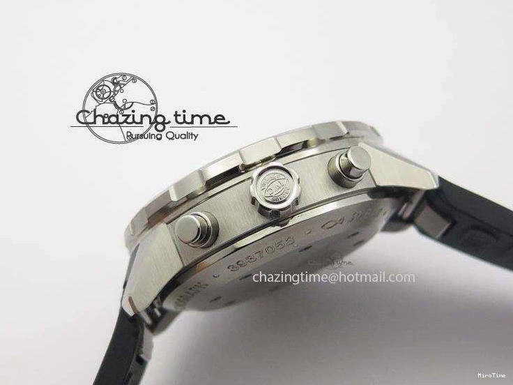 MIROTIME 0225 Aquatimer Chrono IW376803 V6F 1:1 Best Edition Black Dial On Rubber Strap A Stretchable 7280